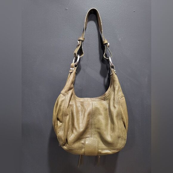Hobo International Green Leather Double Zip Around Shoulder Bag 14 x 9.5 - Picture 1 of 16